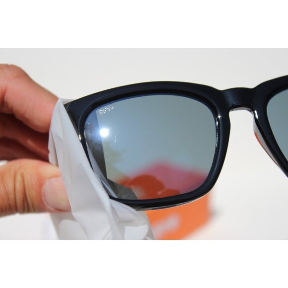 SPY OPTICS Saxony Sunglasses Black/Happy Gray Green Black Mirror NEW - Picture 4 of 10